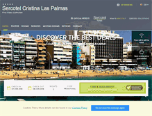 Tablet Screenshot of en.hotelcristinalaspalmas.com